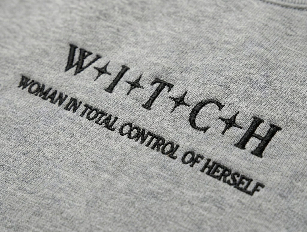 "The W.I.T.C.H." redefined Embroidered Pullover