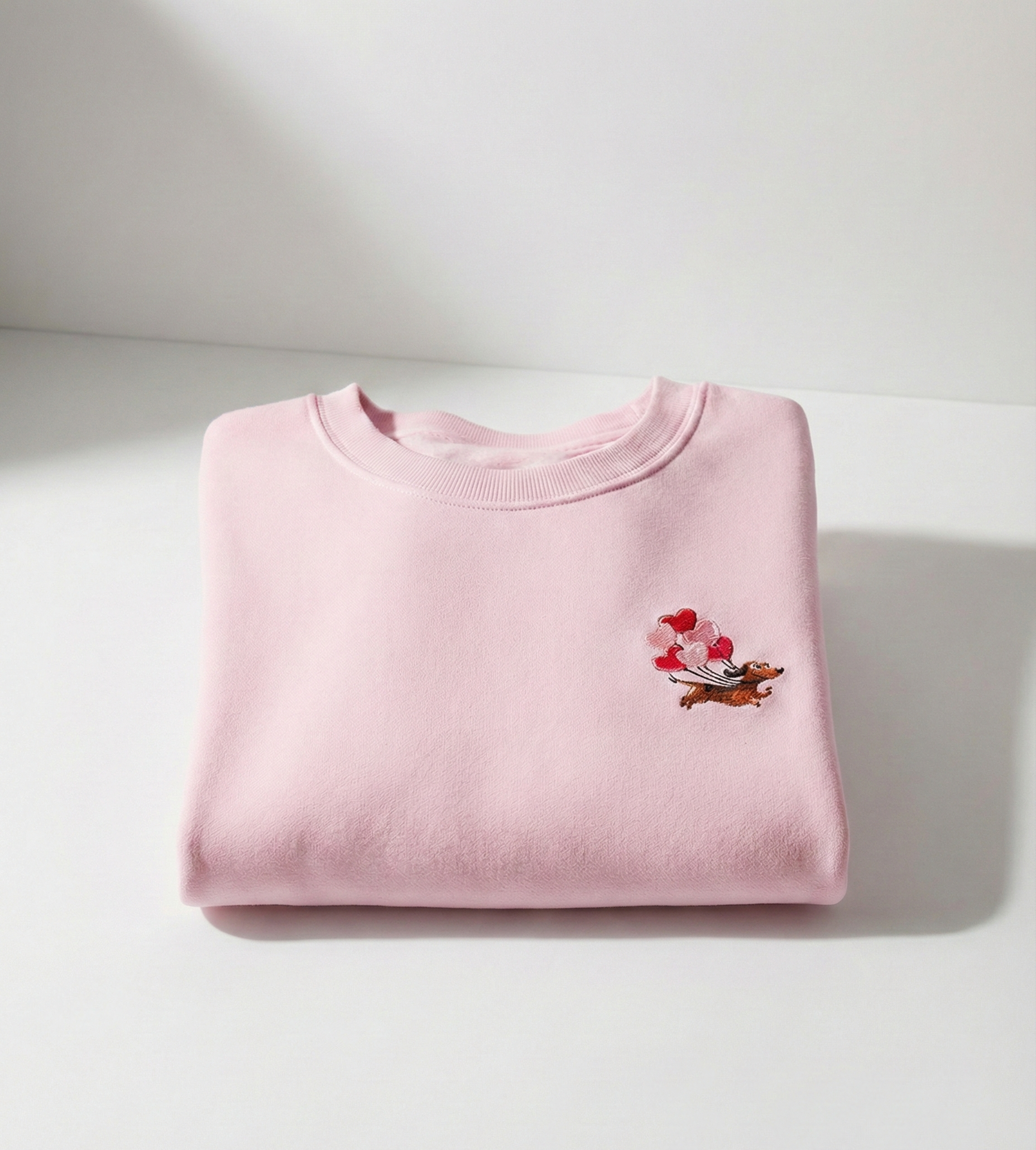 "Love is in the Air" Doxie Embroidery Sweatshirt